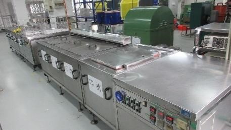 Ultrasonic washing unit