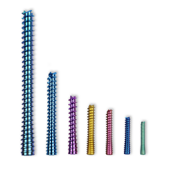 Titanium headless cannulated compression screw system